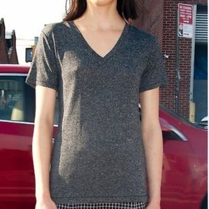 Rag & Bone V-neck Dark Heather T-shirt Size Small